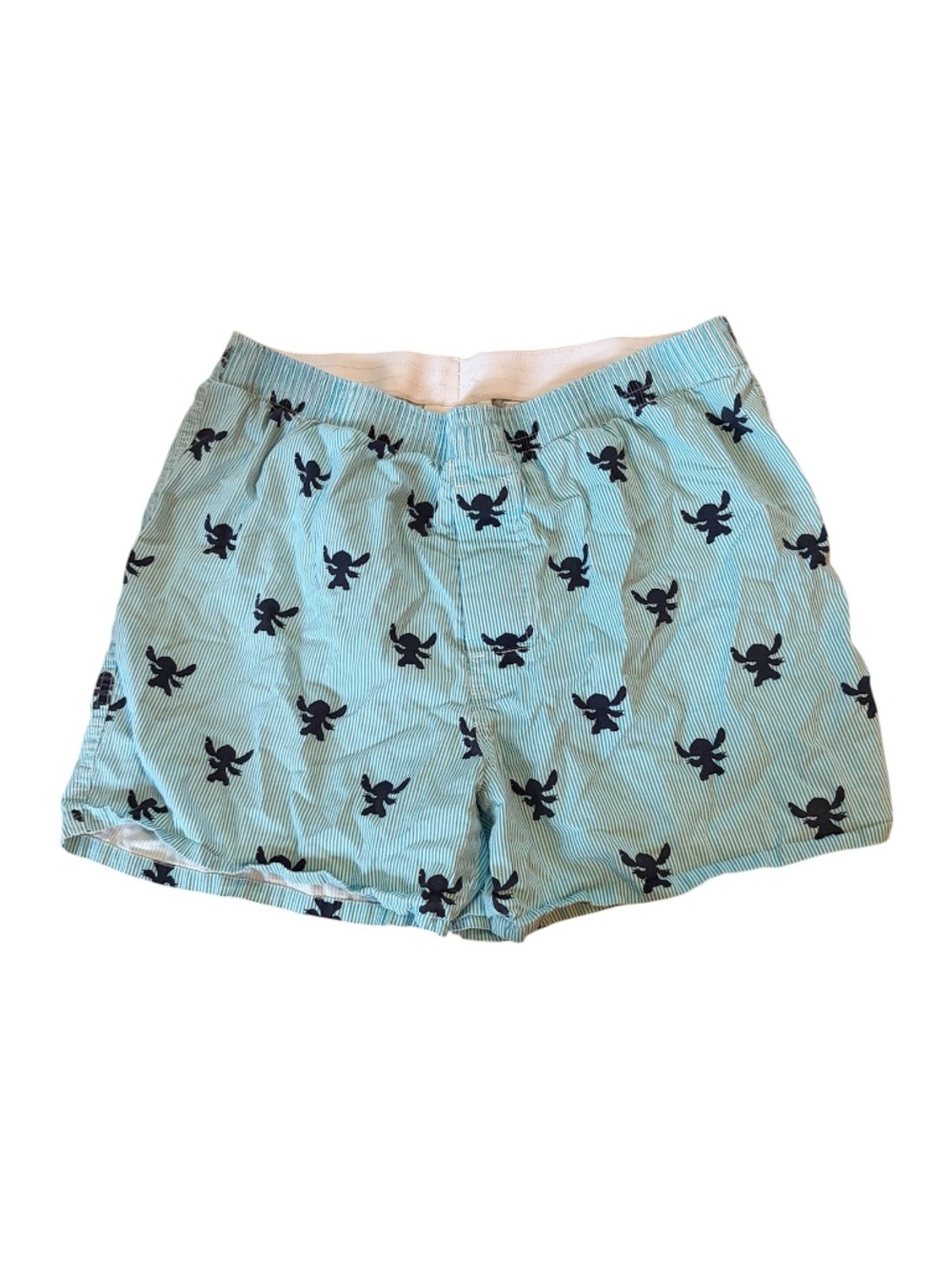 Disney Parks Blue Stripe Stitch Shorts/Boxers | Size Small